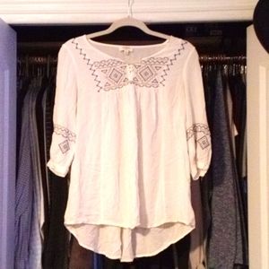 Loose fitting boho top